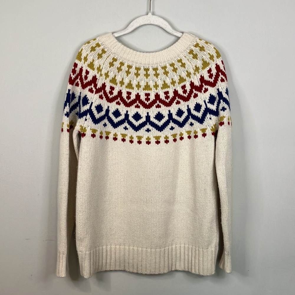 J Crew fair isle wool blend sweater - Picture 6 of 10